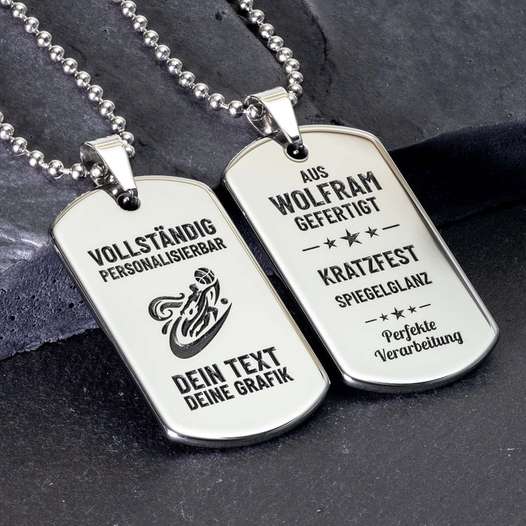 Personalised Dog Tag Necklaces - seQua.Shop
