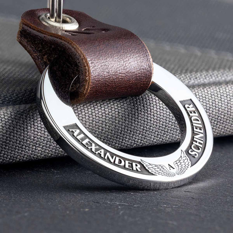 Personalised Leather Keyrings - seQua.Shop
