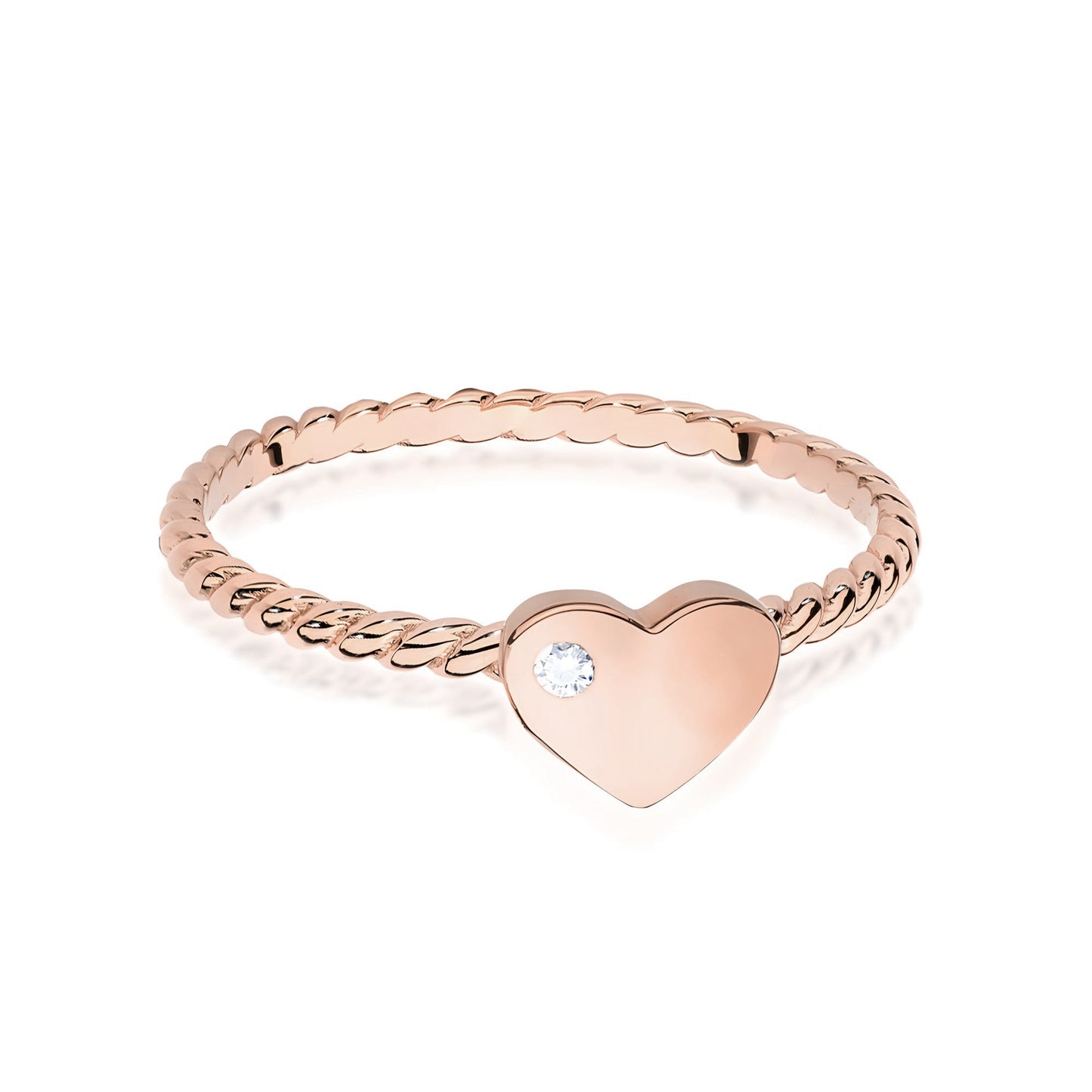 Bague de fiançailles, Or 585, Diamant 0,01ct - BC-037