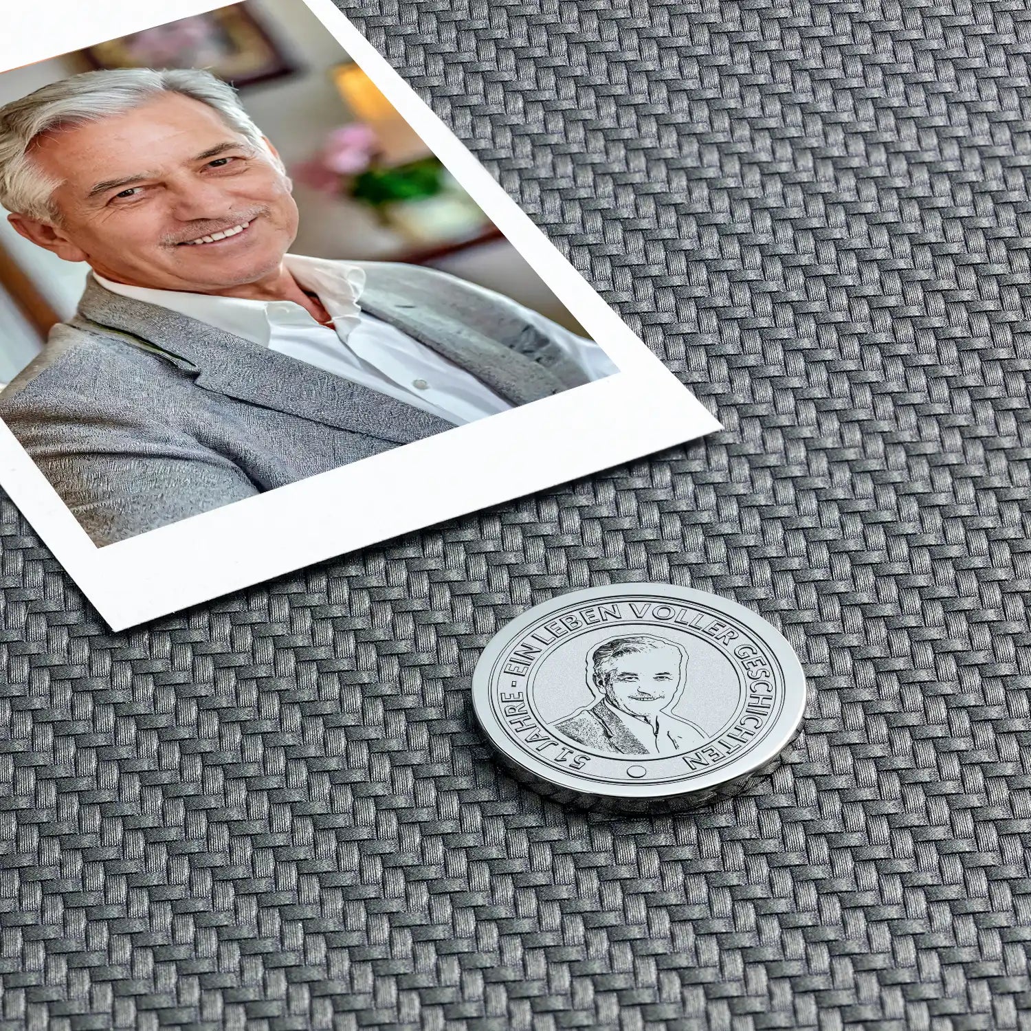 Ein persönliches Geschenk für den 51. Geburtstag: Ihre Foto-Münze