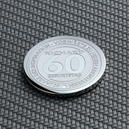 Personalisierte Erinnerungsmünze zum 60. Geburtstag