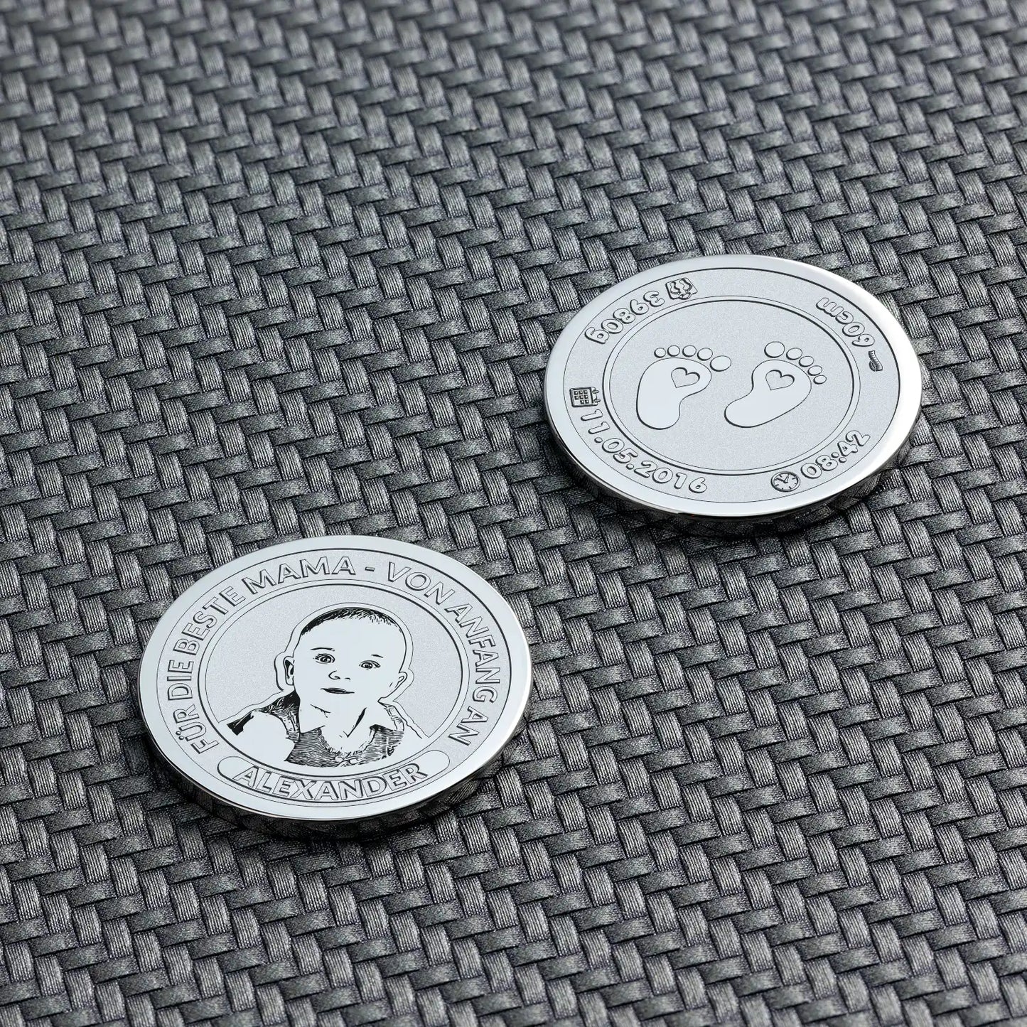 Personalisierte Münzen zum ersten Muttertag - Das perfekte Geschenk bei seQua.Shop