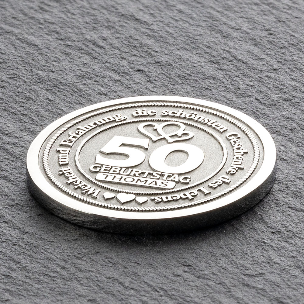 50 Geburtstag Münze