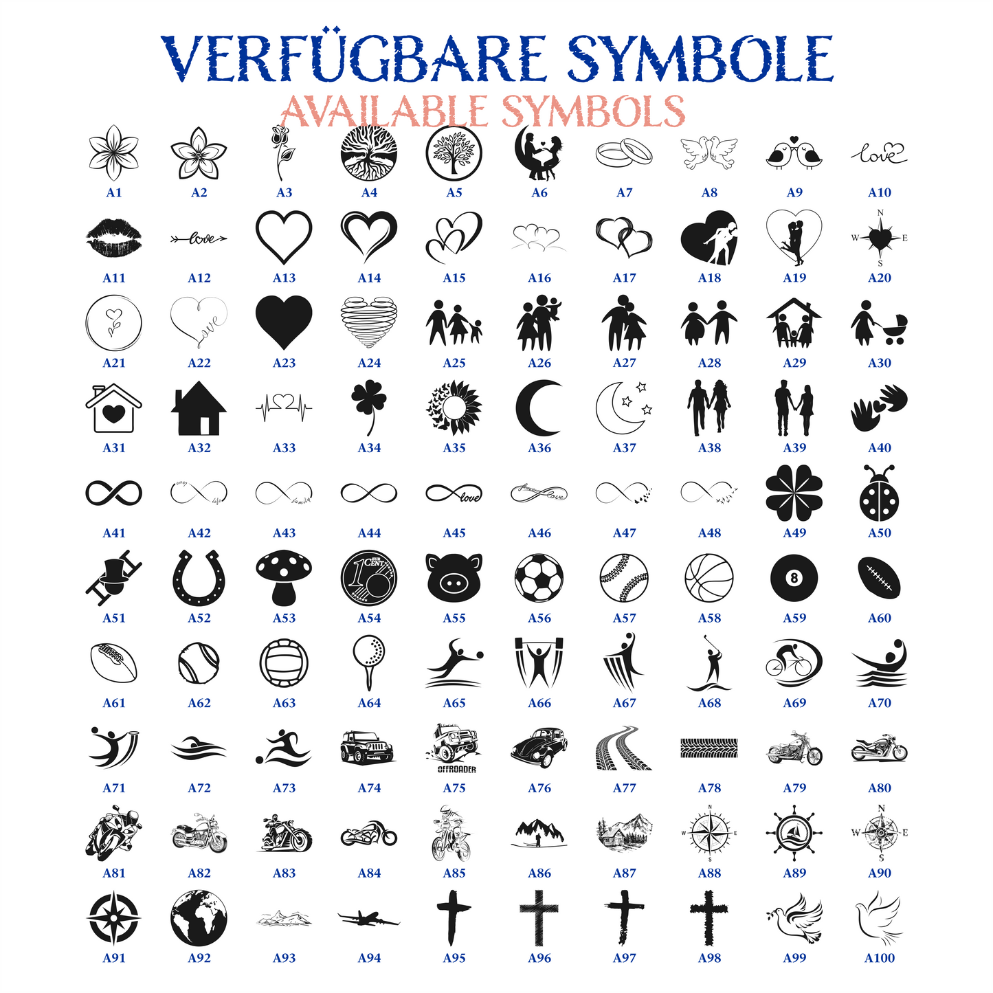 Symbol list