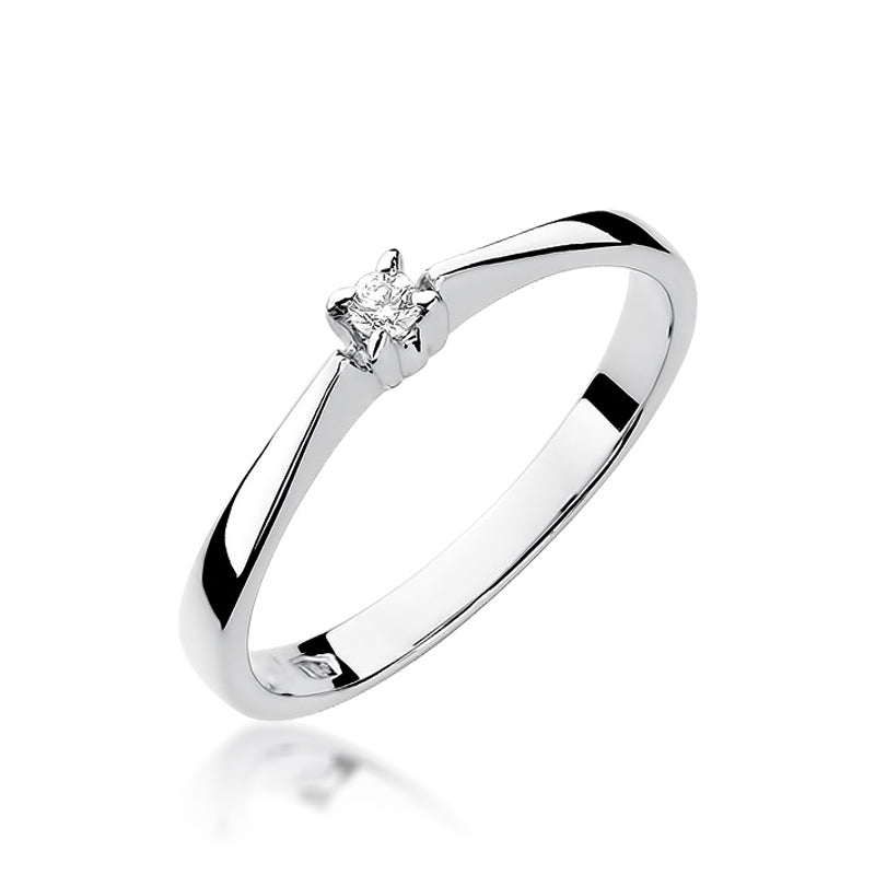 Anillo de Compromiso, Oro 585, Diamante 0.03ct - W175