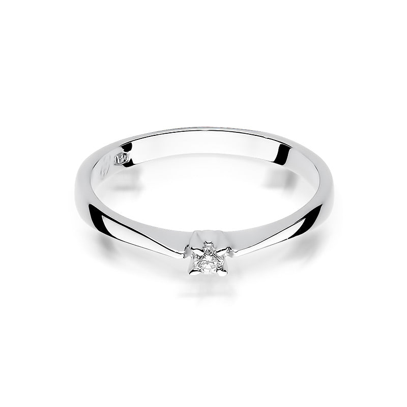 Anillo de Compromiso, Oro 585, Diamante 0.03ct - W175