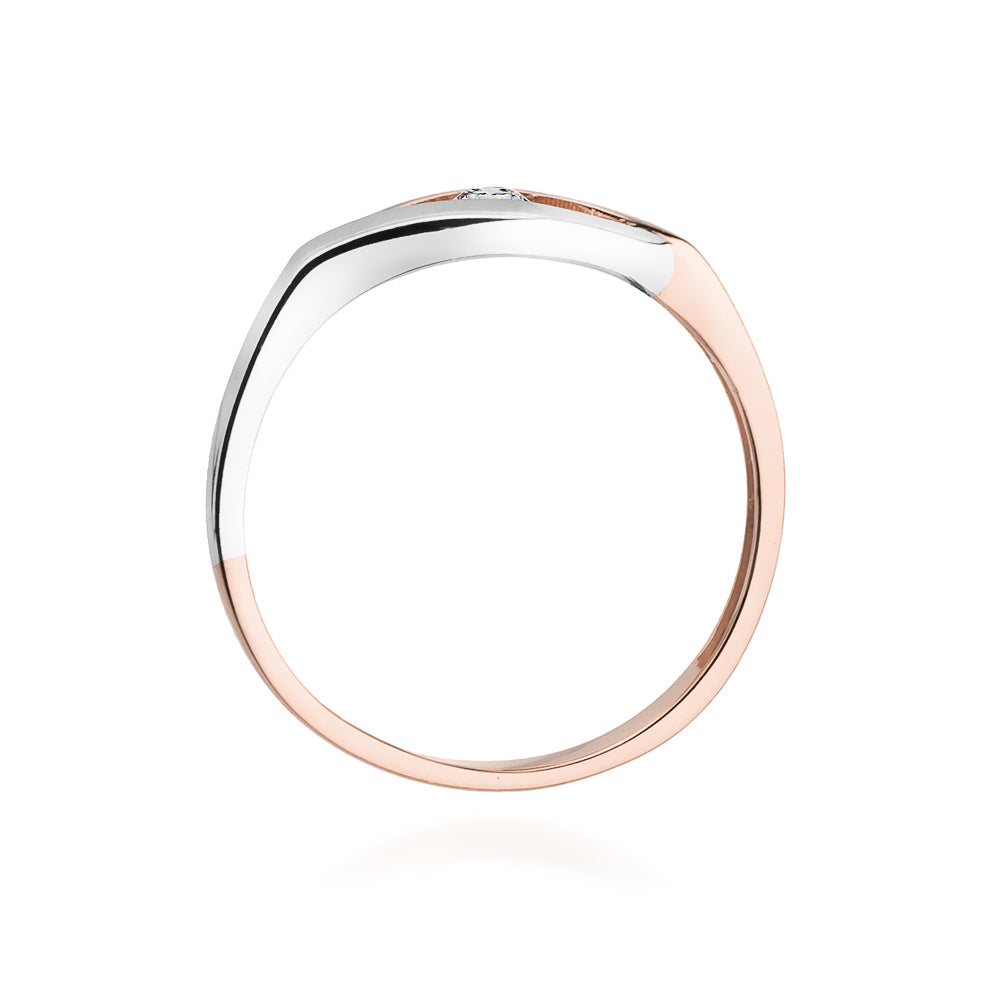Verlobungsring in Gold 585 mit Diamant 0.04ct - W194