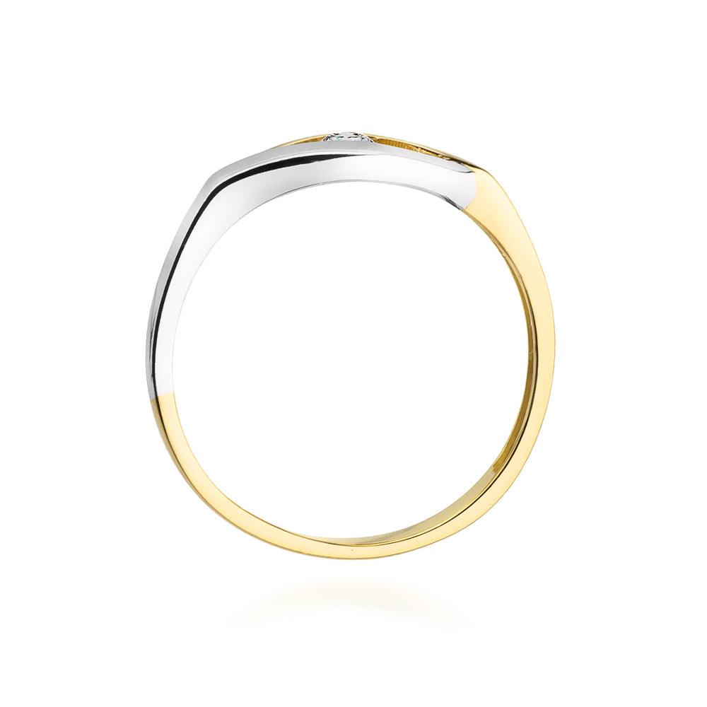 Verlobungsring in Gold 585 mit Diamant 0.04ct - W194