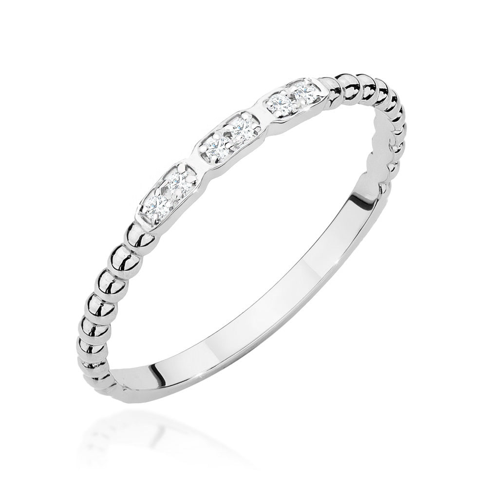Verlobungsring, Gold 585, 6 Diamanten 0,03ct - W-479