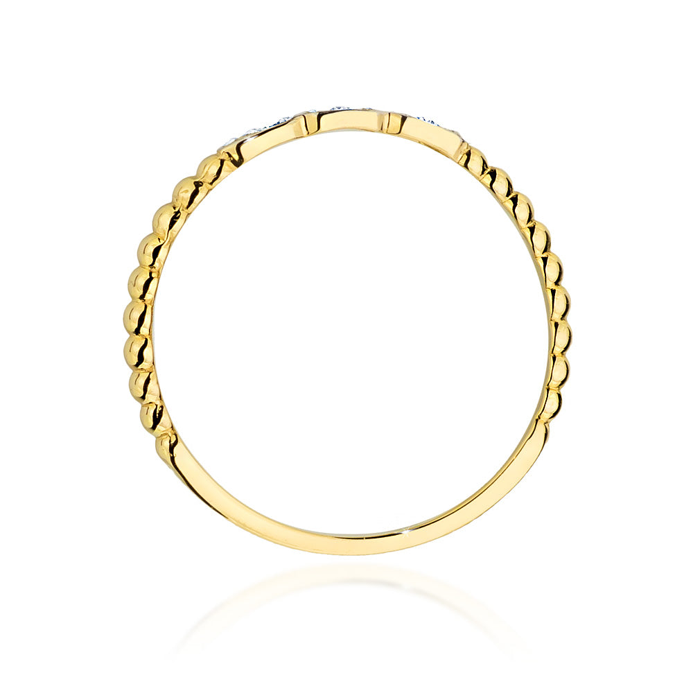 Verlobungsring, Gold 585, 6 Diamanten 0,03ct - W-479