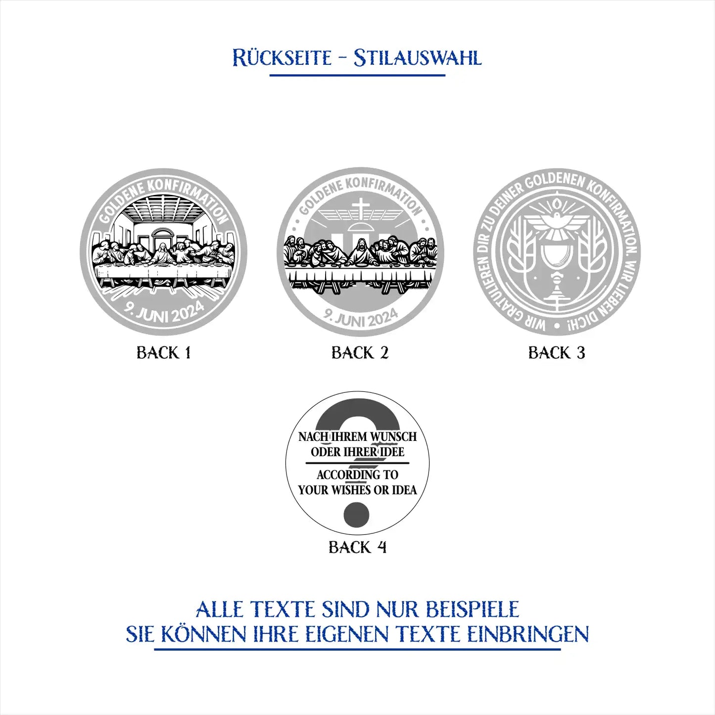rückseite stilauswahl