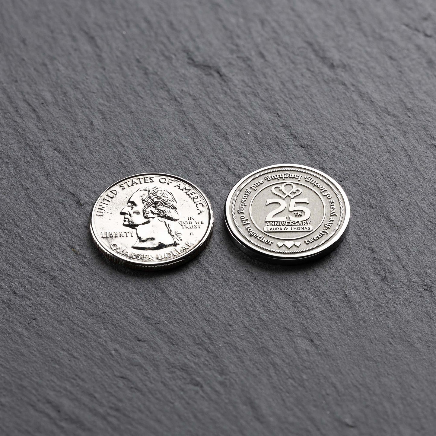Anniversary Gift Coin with Custom Design | Personalized Token | Birthday Gift Coin - seQua.Shop
