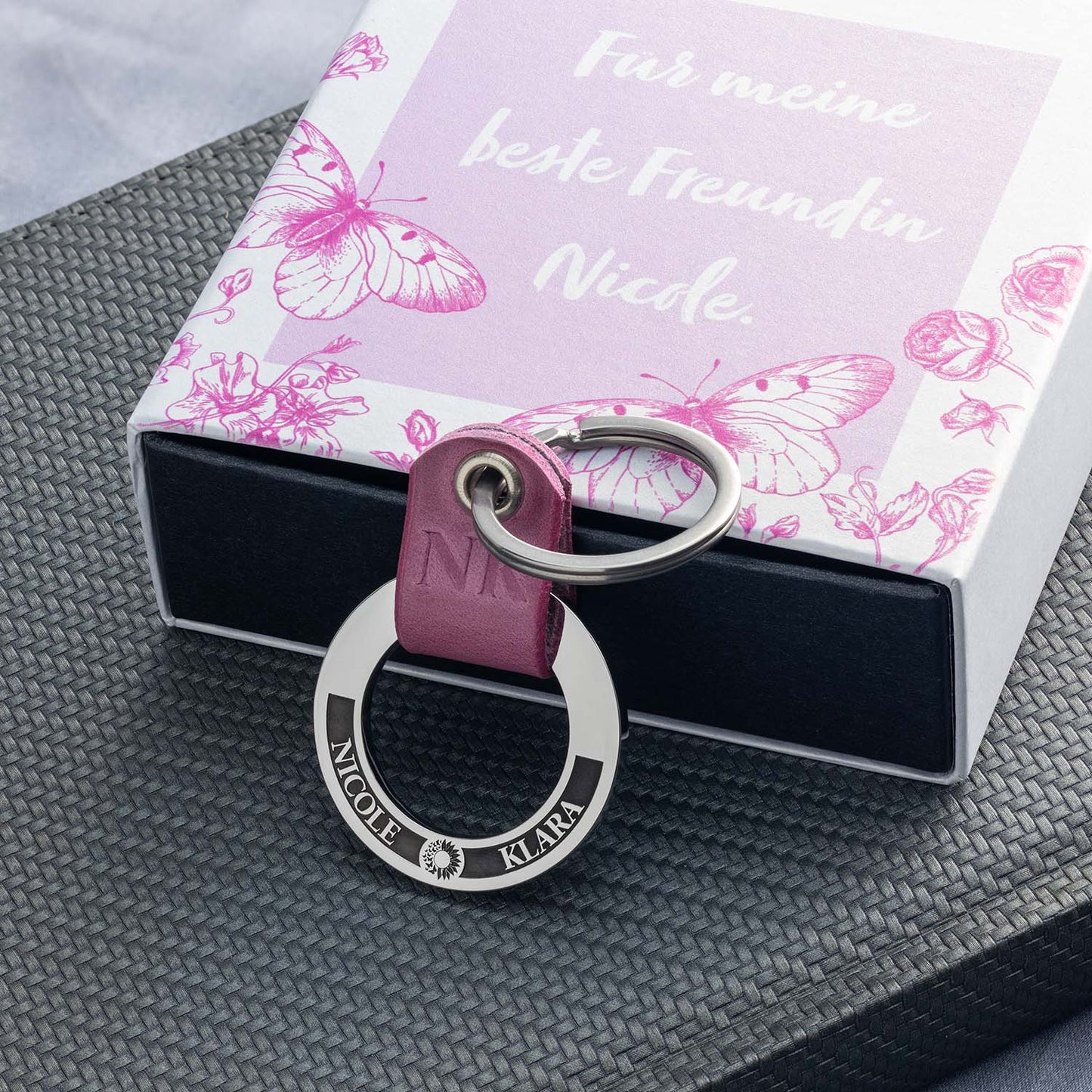 beste freundin schlüsselanhänger mit geschenkbox