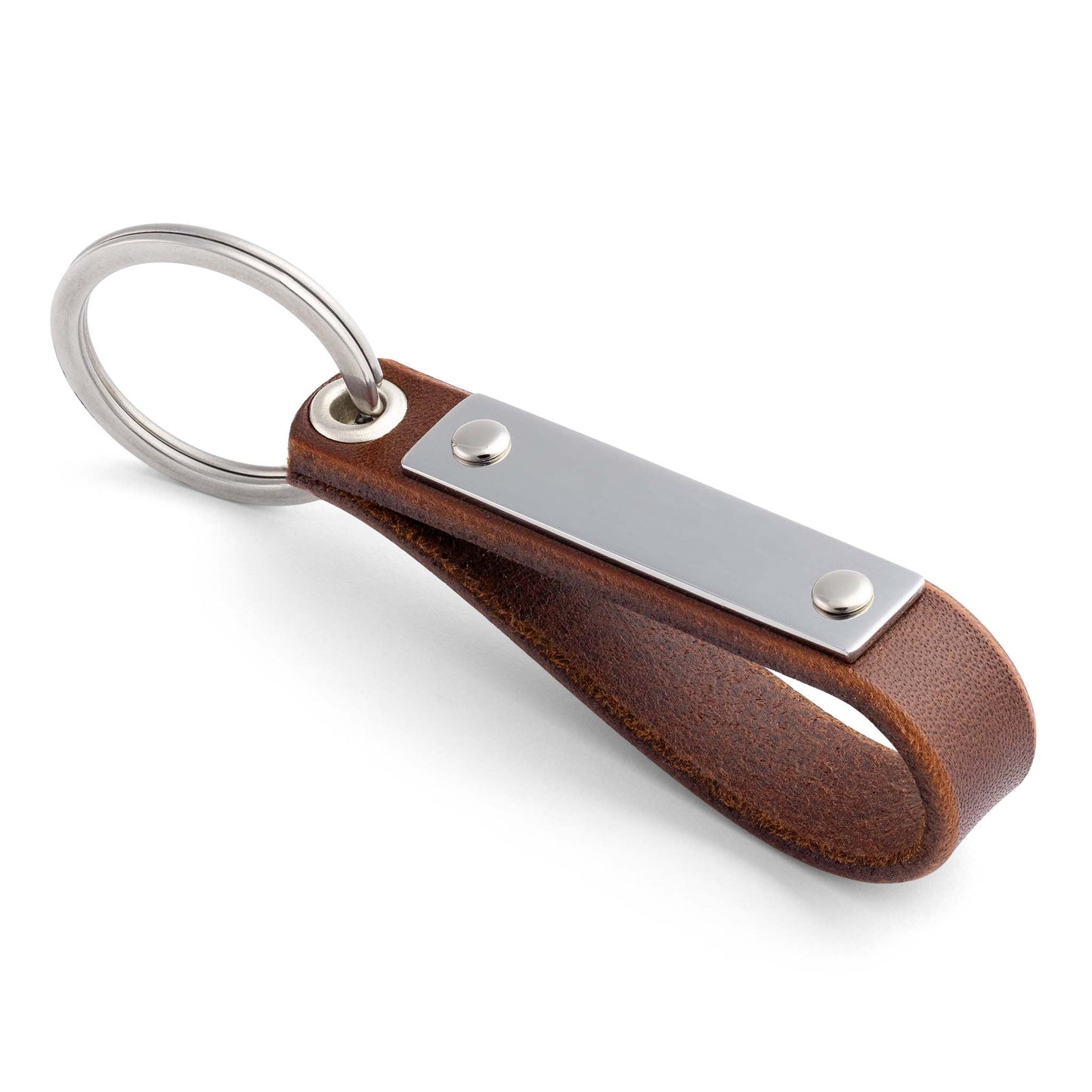 Chestnut Brown Keyring: Your Perfect Personalised Leather Keyring - seQua.Shop