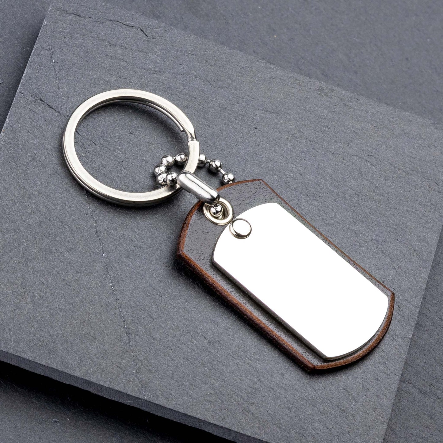Chocolate Brown Personalised Keyring from seQua - seQua.Shop