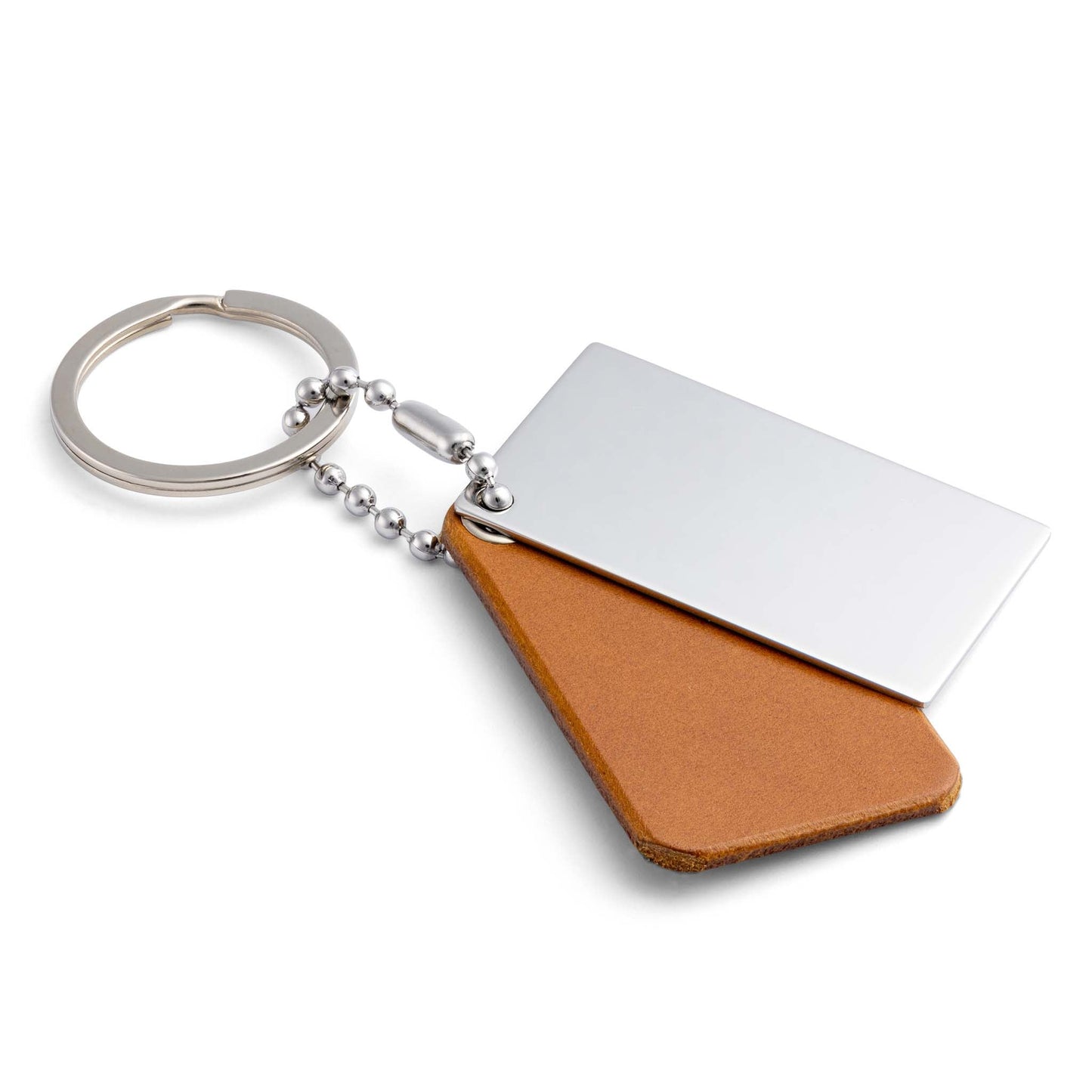 Cognac Leather Keyring: Your Daily Companion with a Personal Touch - seQua.Shop