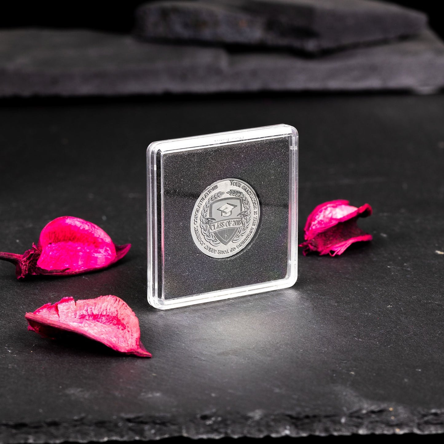Custom Graduation Coin | Personalized Engraved Keepsake Gift | Custom Token | Personalized Steel Coin - seQua.Shop