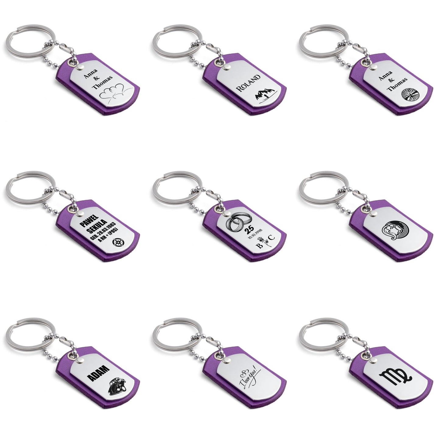 Custom Leather Keyring: Unique, Personalised, and Luxurious - seQua.Shop