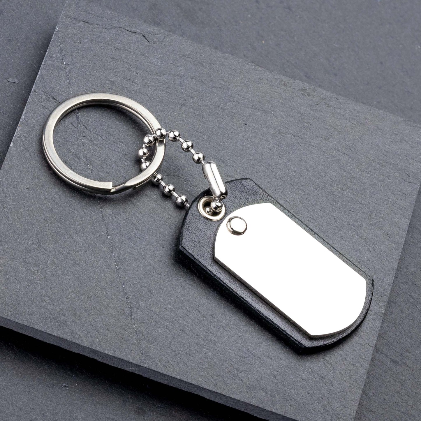 Leder Schlüsselanhänger schwarz