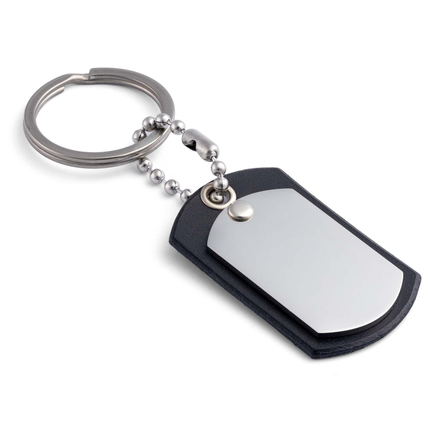 Premium Schlüsselanhänger schwarz aus Leder