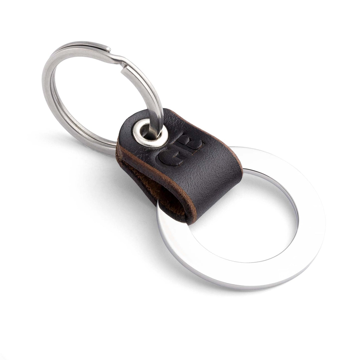 Exquisites Design aus Dunkelbraun Leder und Edelstahl