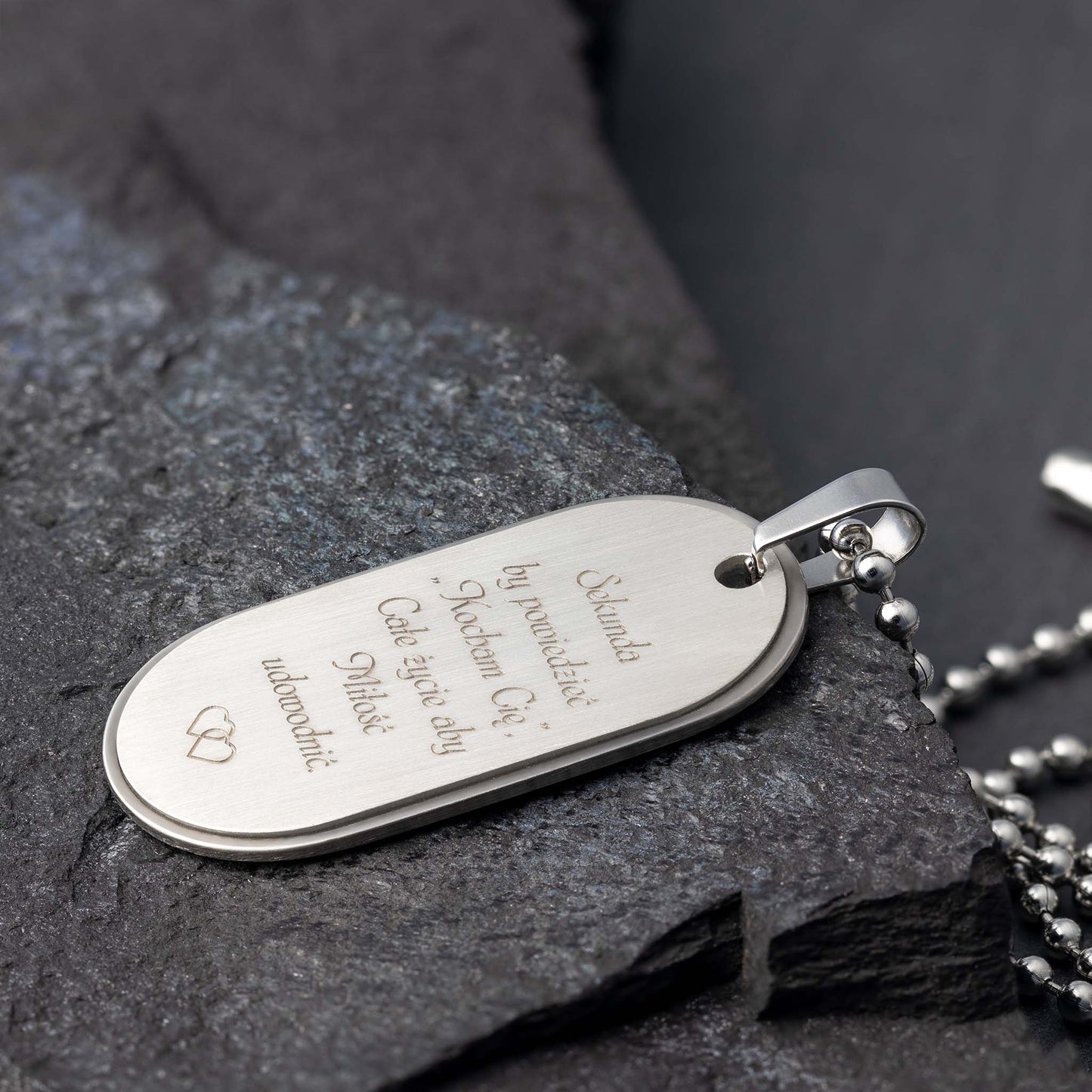 Titan und Silber Dog Tag: Exklusiv für Sie gefertigt