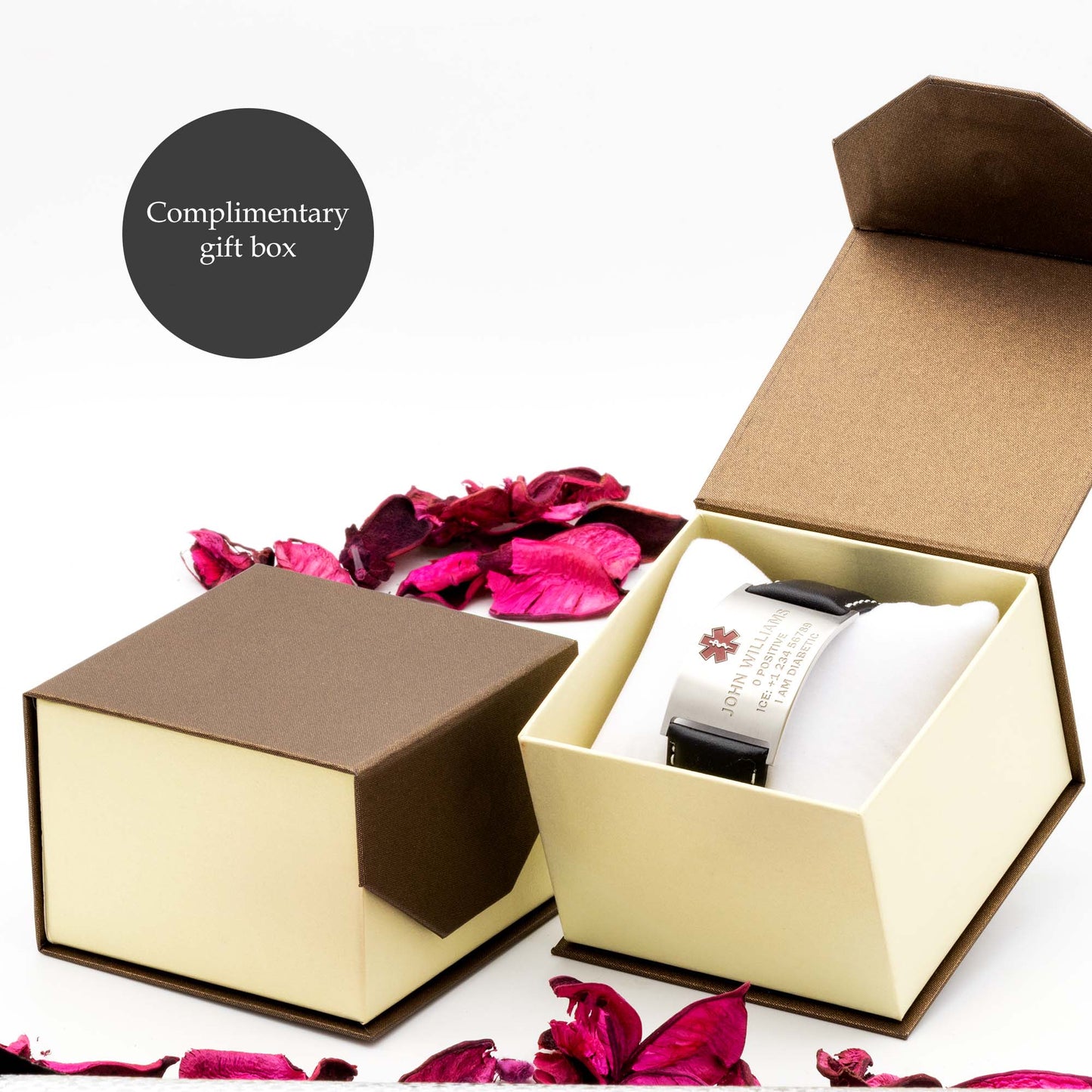Elegant and practical medical information bracelet - seQua.Shop