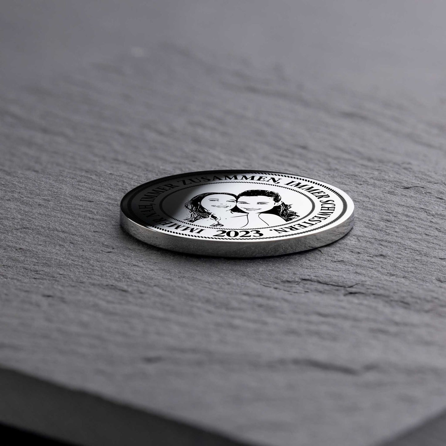 Geschenk für Schwester - Einzigartige personalisierte Münze - seQua.Shop
