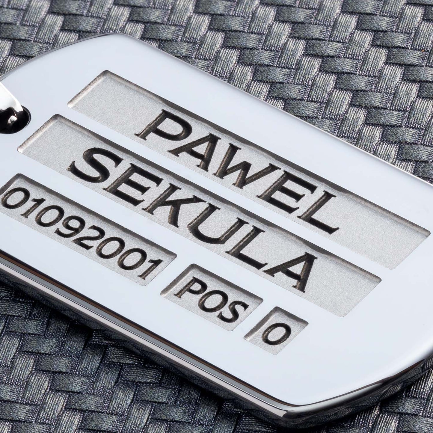 Army Dog Tag Kette mit Gravur - seQua.Shop