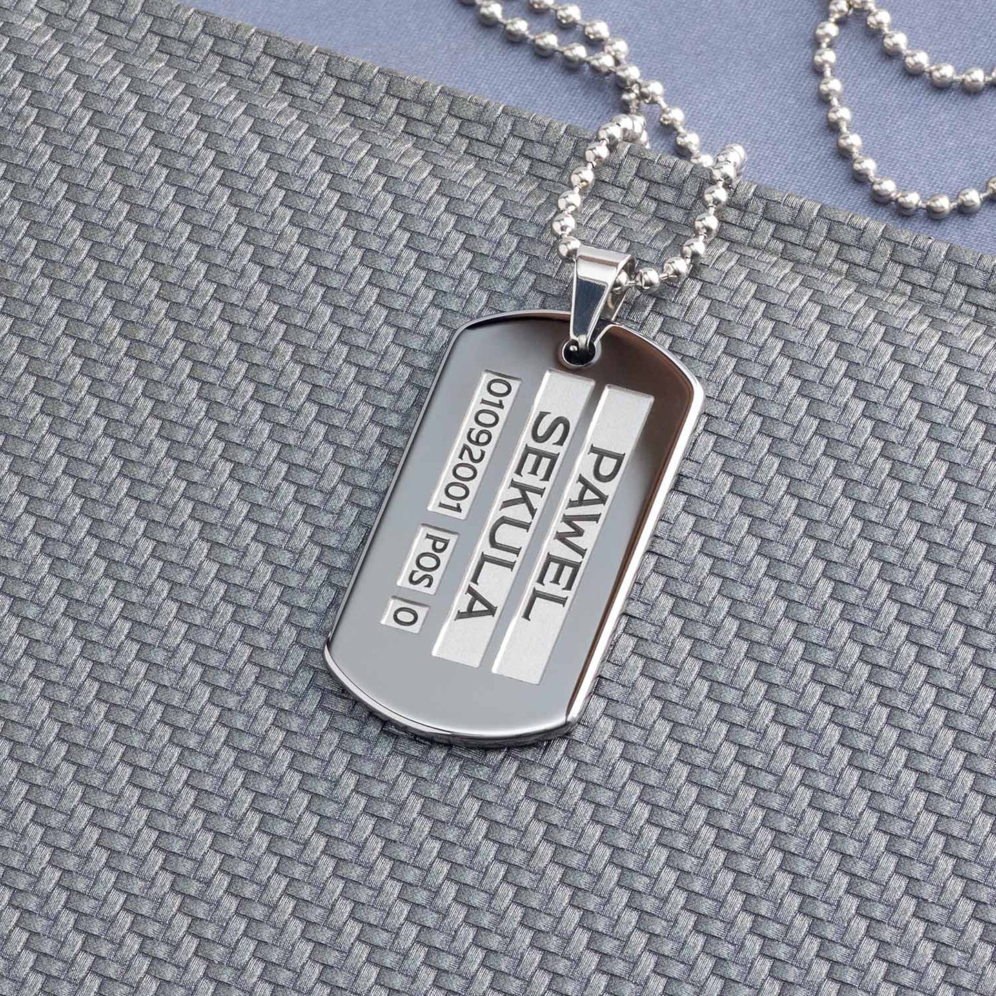 Militär Dog Tag aus Wolfram - seQua.Shop