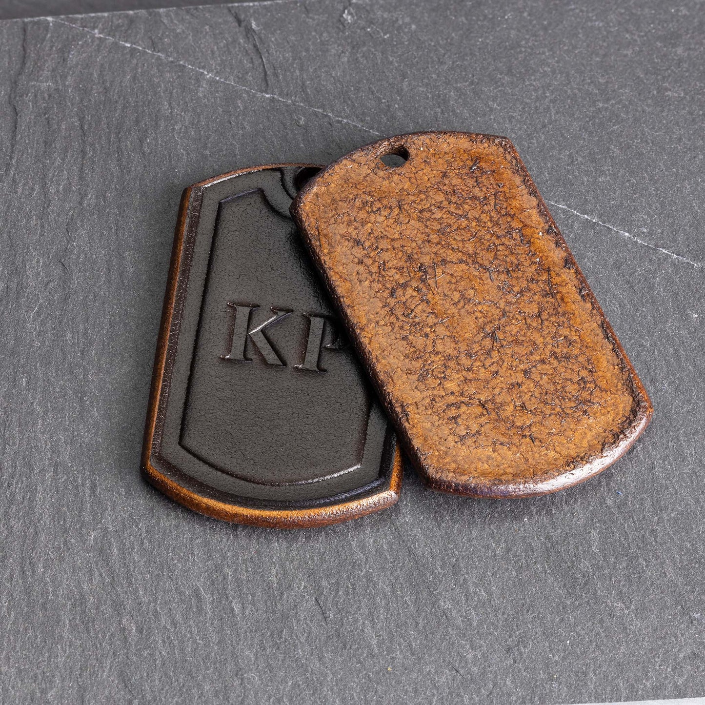 Leather Dog Tag Necklace - Personalized Excellence in Every Detail - seQua.Shop