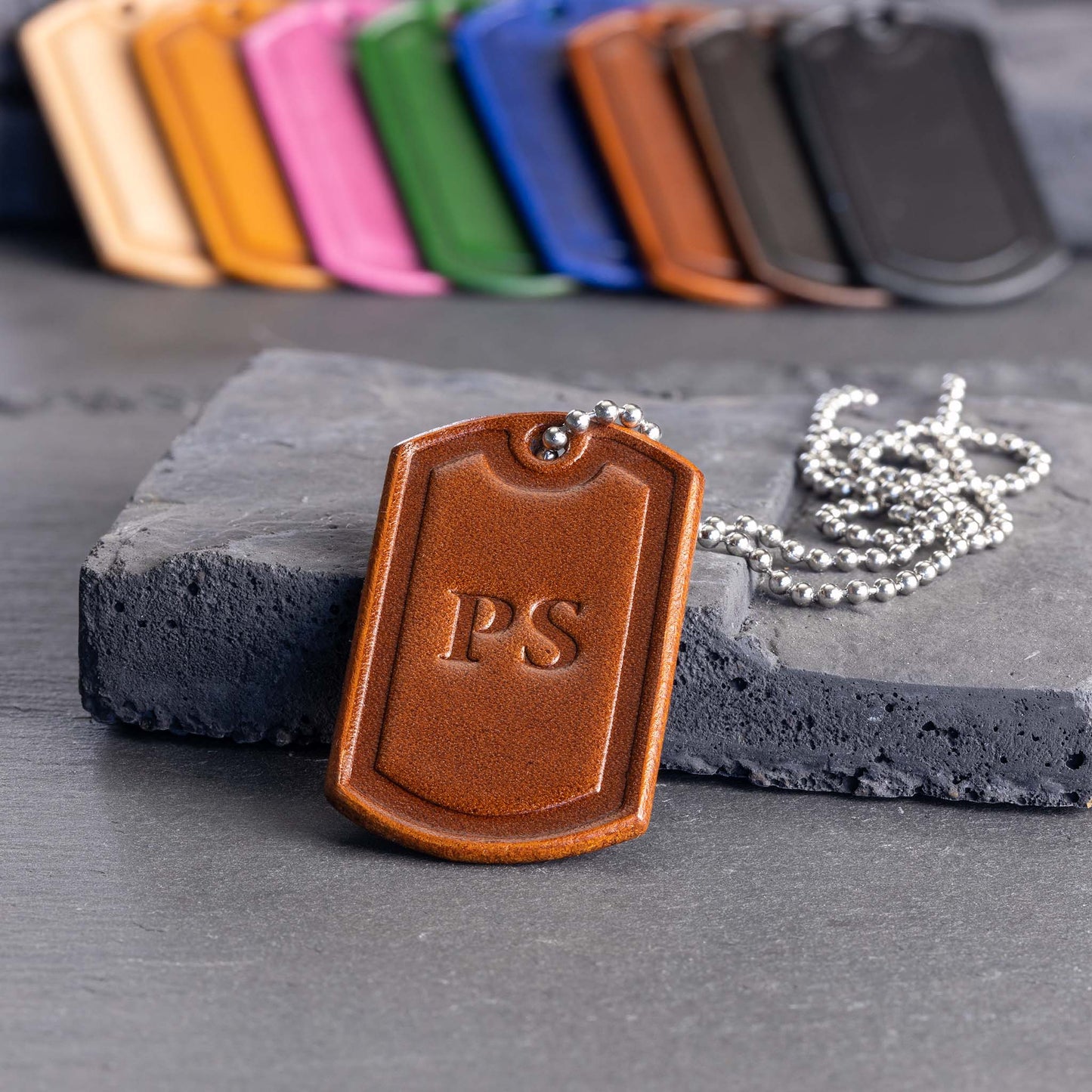 Leather Dog Tag Necklace - Personalized Excellence in Every Detail - seQua.Shop
