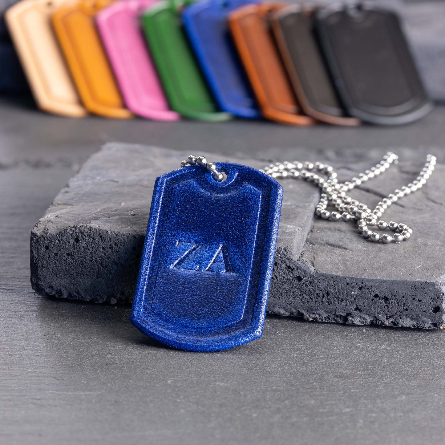 Leather Dog Tag Necklace - Personalized Excellence in Every Detail - seQua.Shop
