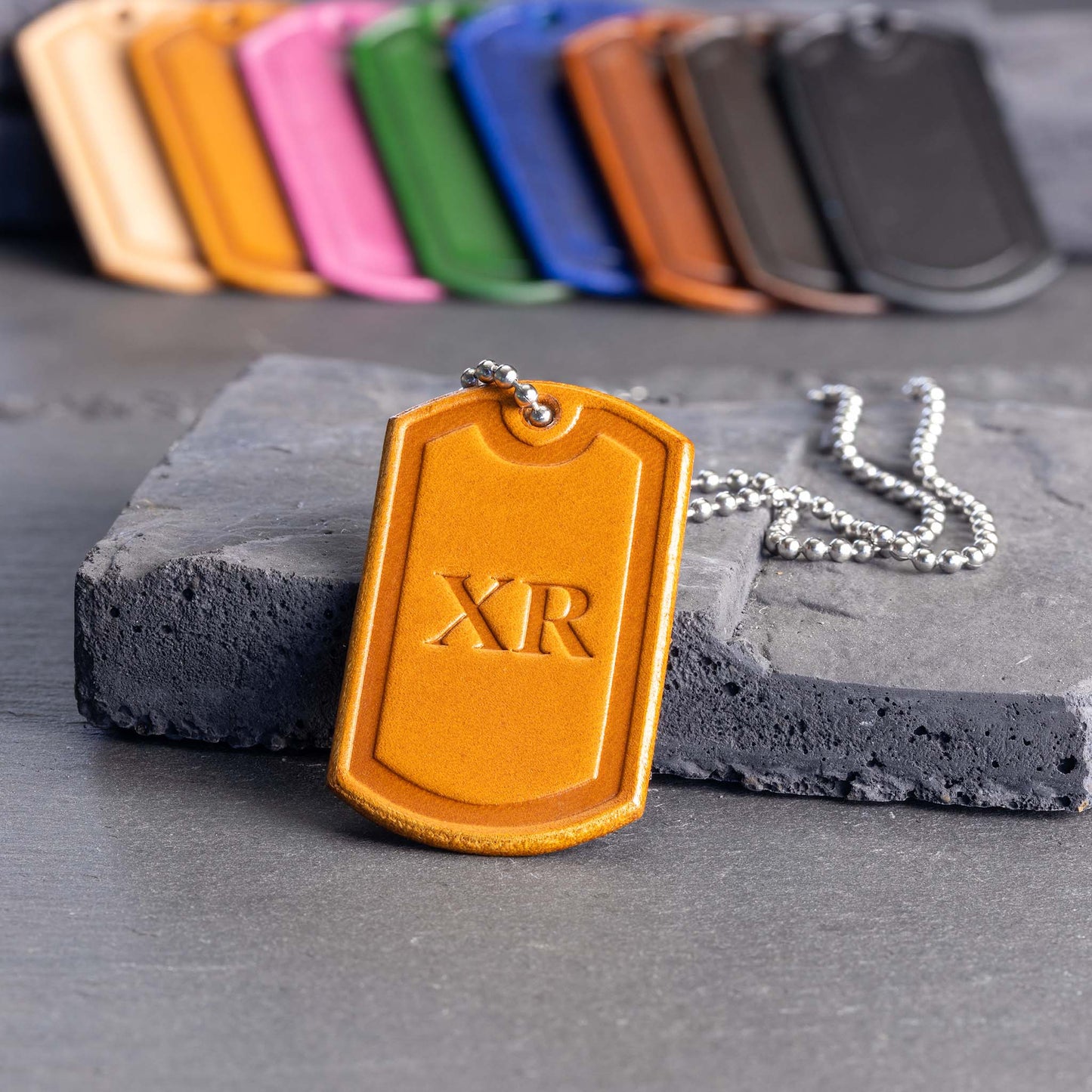 Leather Dog Tag Necklace - Personalized Excellence in Every Detail - seQua.Shop