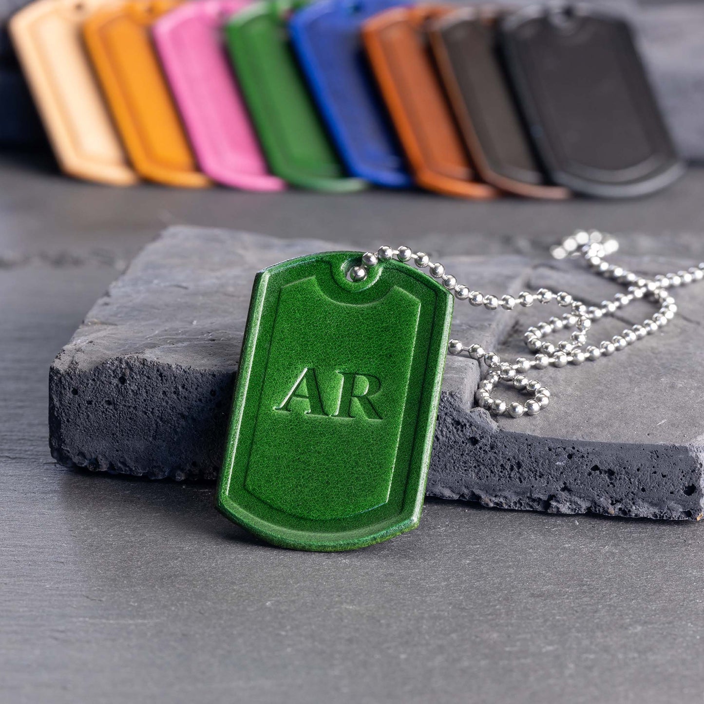 Leather Dog Tag Necklace - Personalized Excellence in Every Detail - seQua.Shop