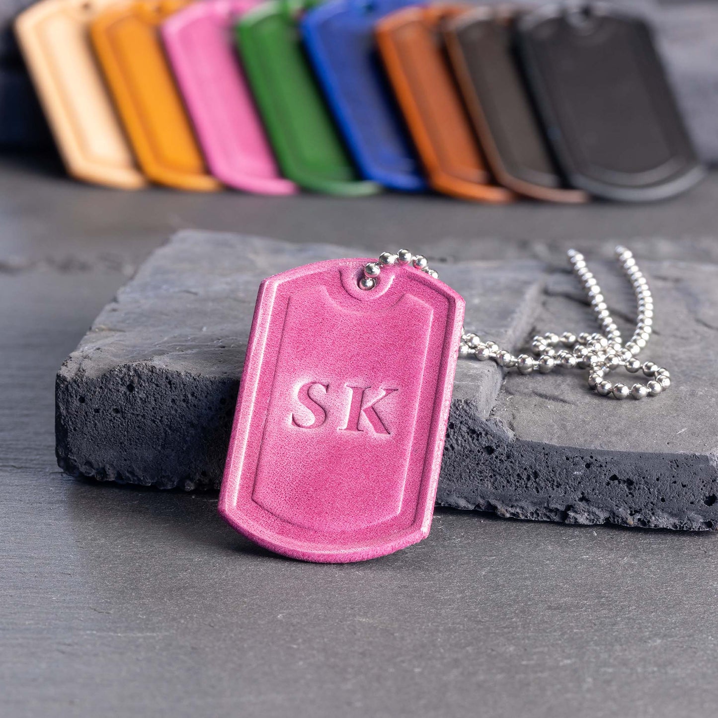 Leather Dog Tag Necklace - Personalized Excellence in Every Detail - seQua.Shop