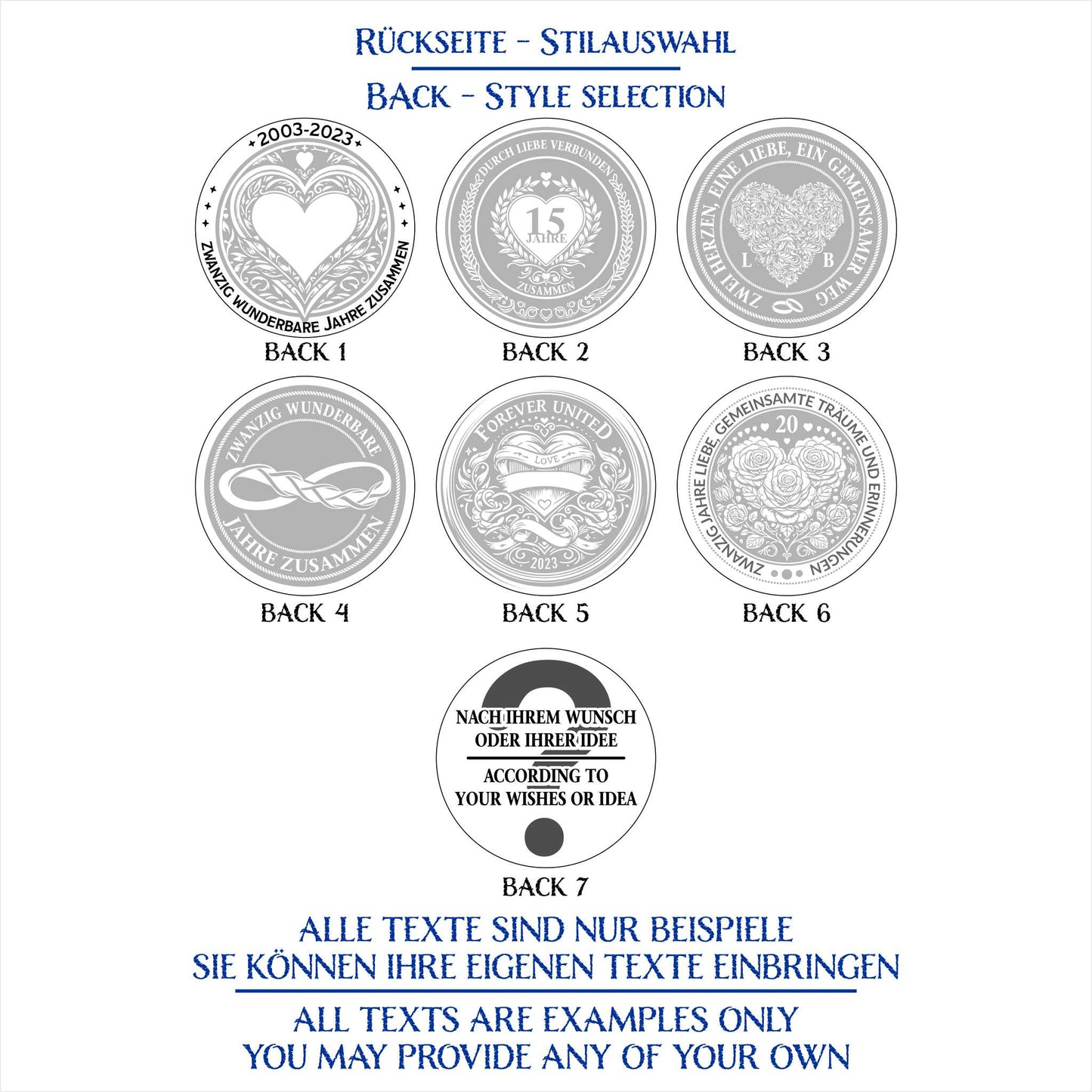 Personalised Anniversary Coin: The Perfect Gift for 20th Wedding Anniversary - seQua.Shop