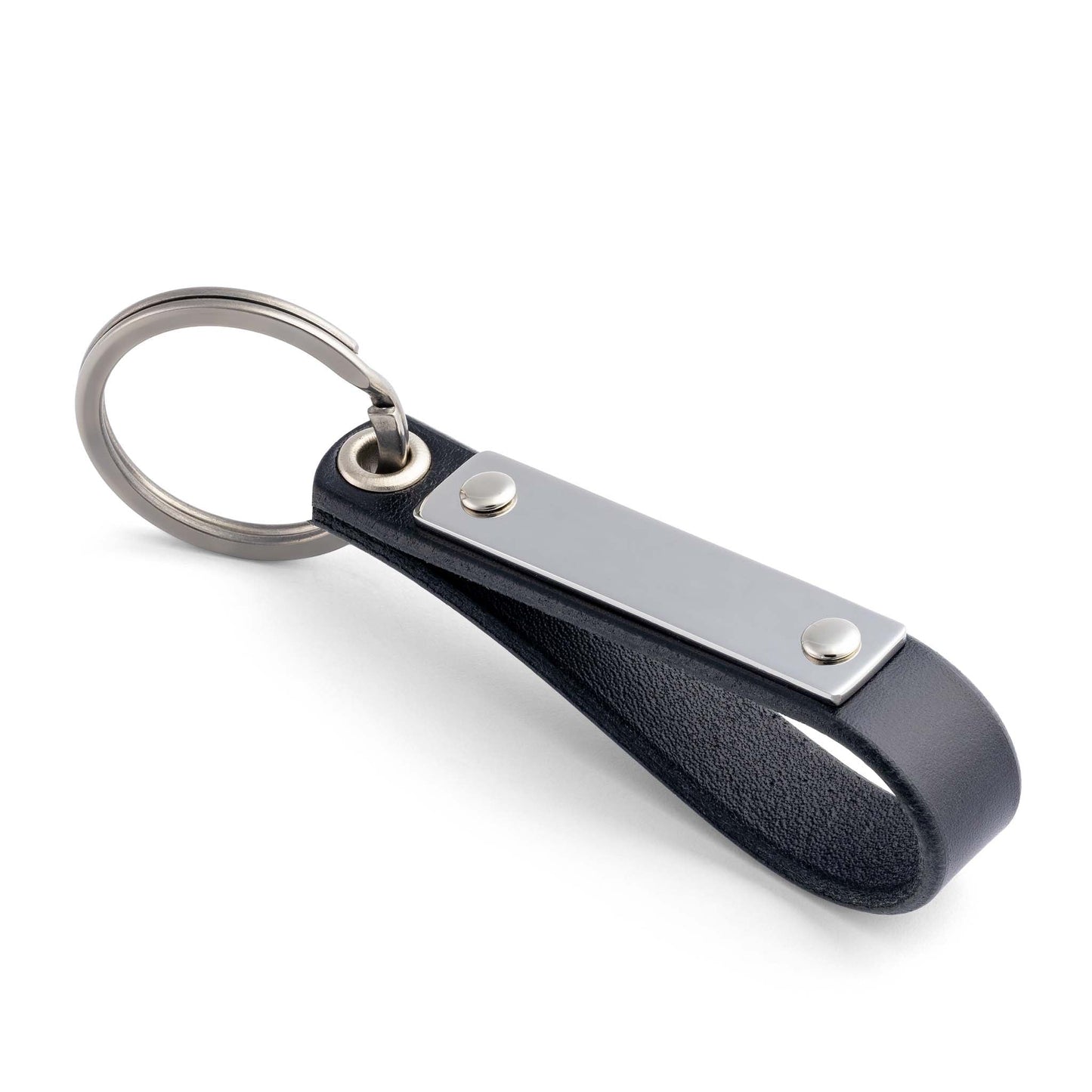 Leder Schlüsselanhänger schwarz - seQua.Shop