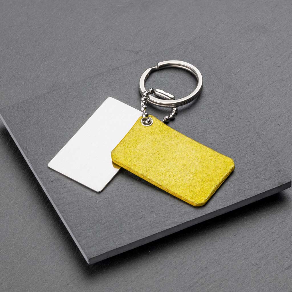 Personalised Keyring in Royal Yellow - seQua.Shop