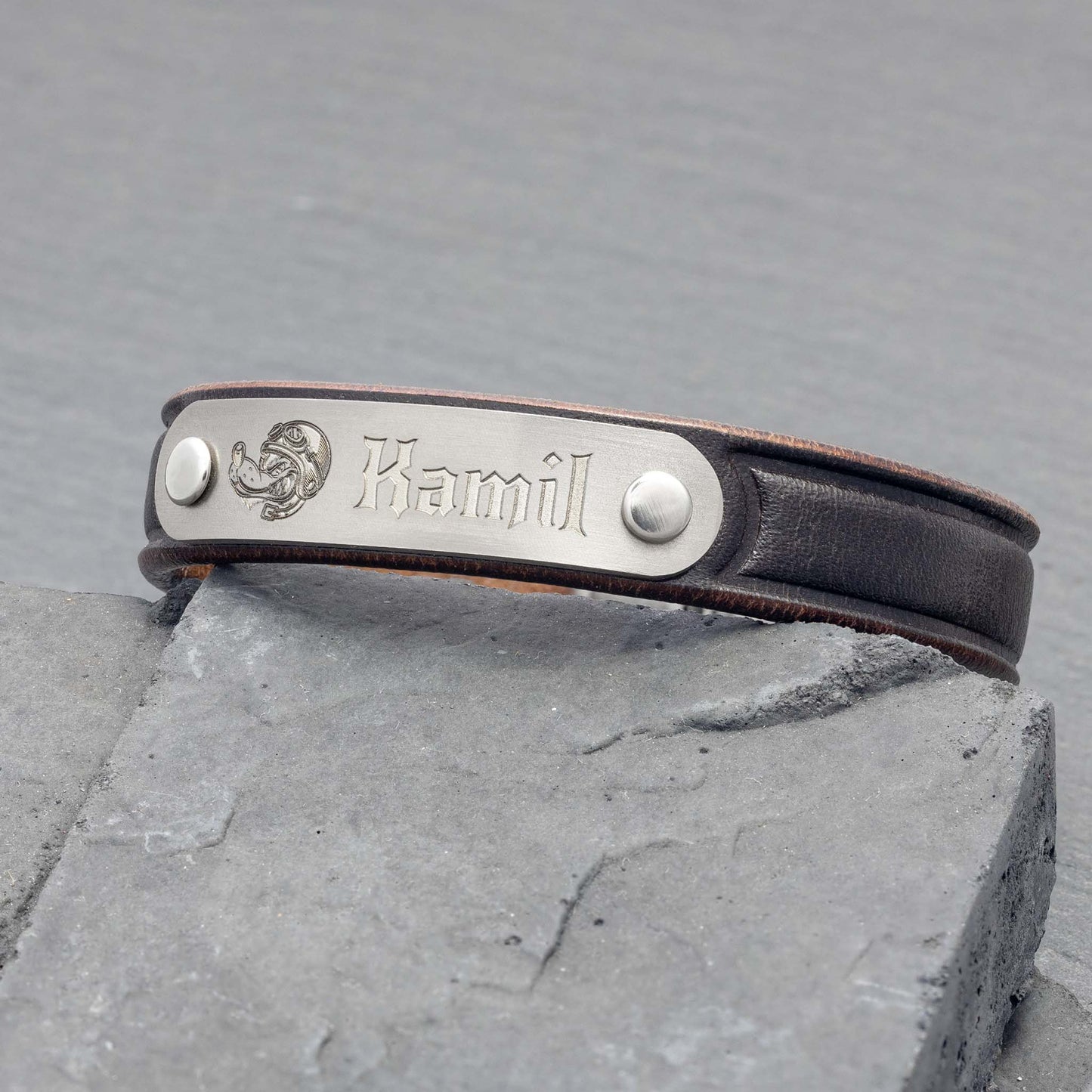 herren armband leder braun - seQua.Shop