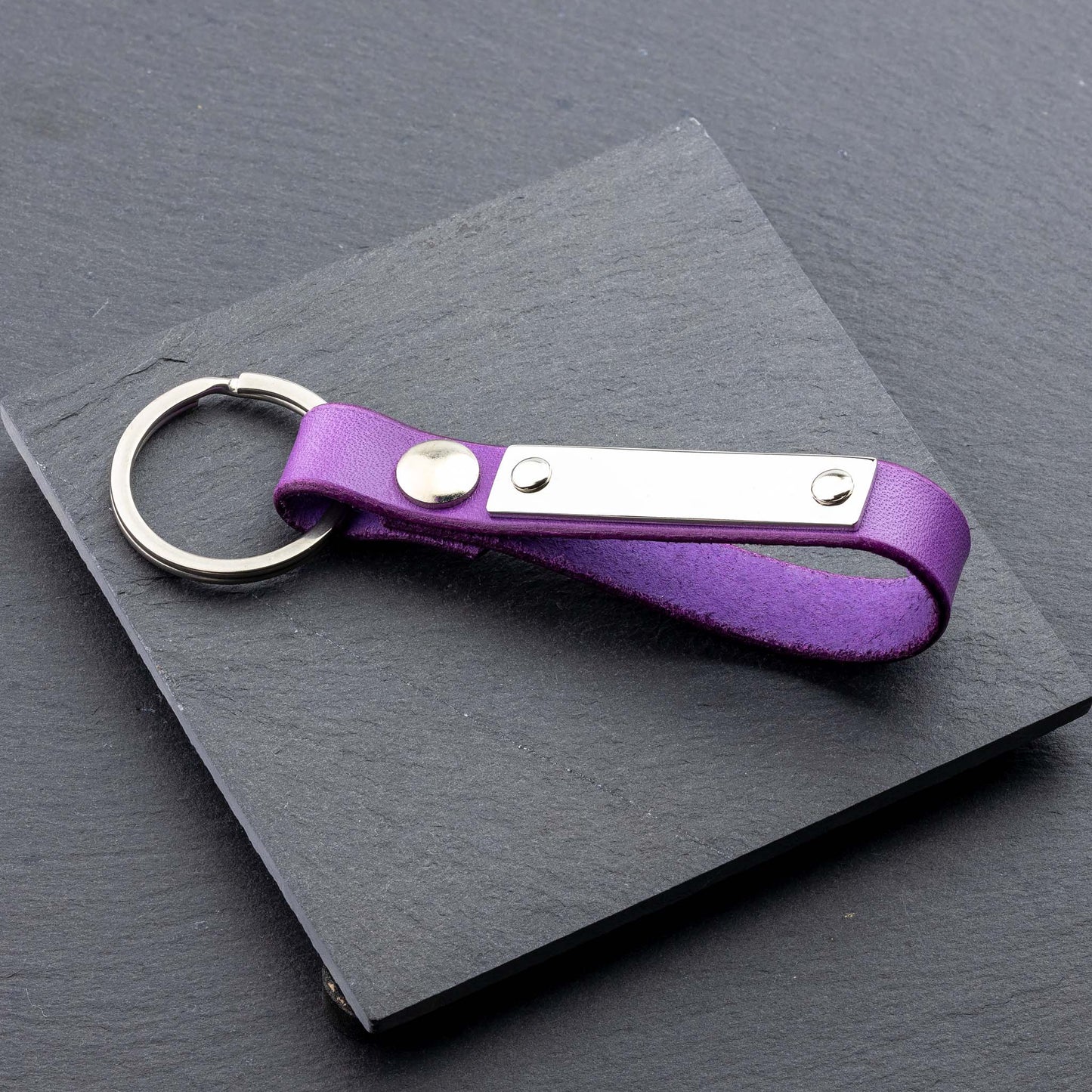 Personalised Viola Leather Keyring - seQua.Shop