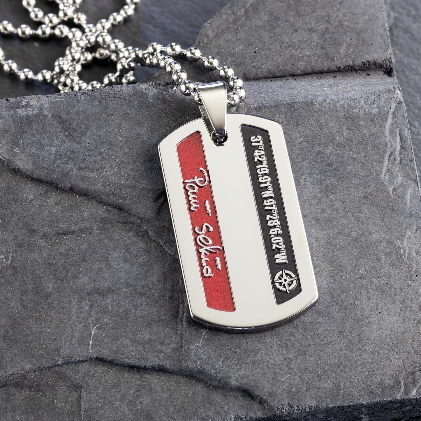 Personalized Handwriting Necklace and Coordinates Pendant - seQua.Shop