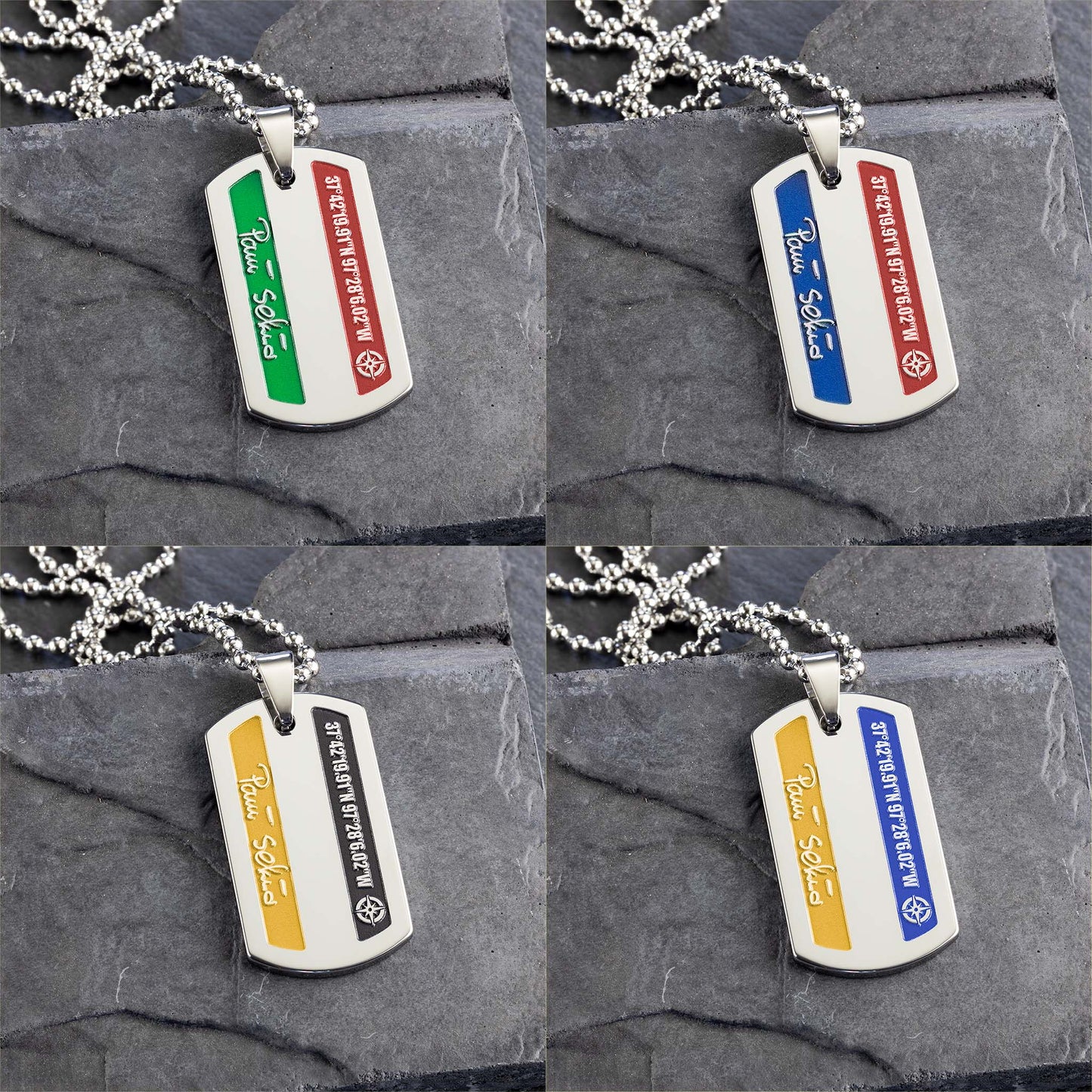 Personalized Handwriting Necklace and Coordinates Pendant - seQua.Shop