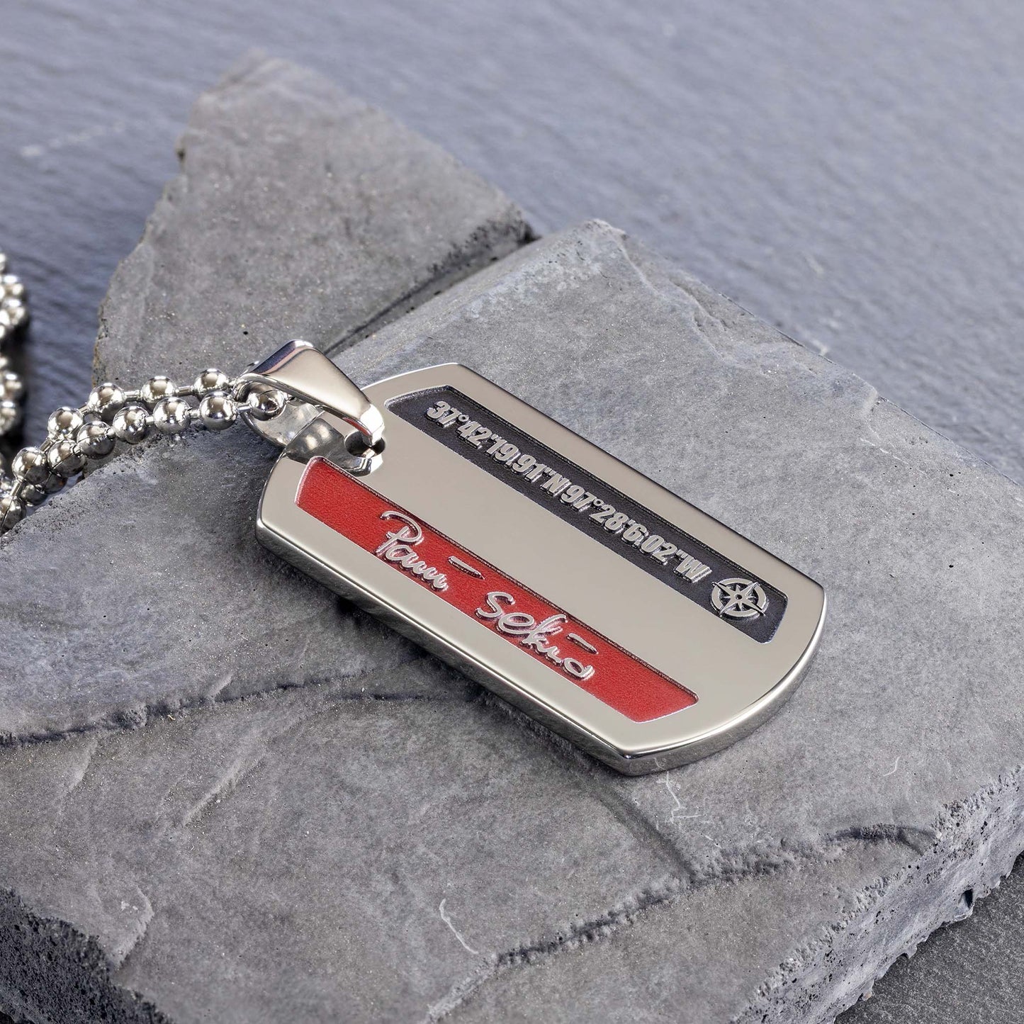 Personalized Handwriting Necklace and Coordinates Pendant - seQua.Shop