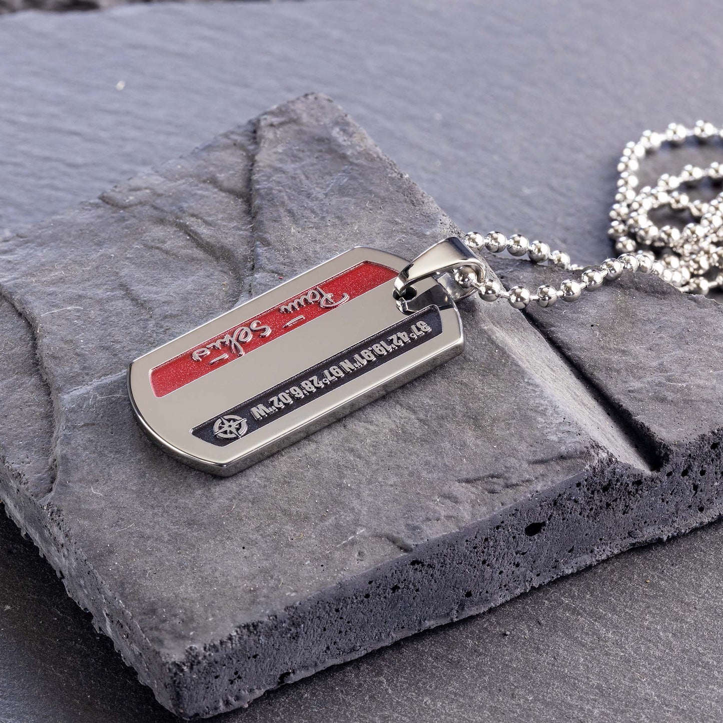 Personalized Handwriting Necklace and Coordinates Pendant - seQua.Shop