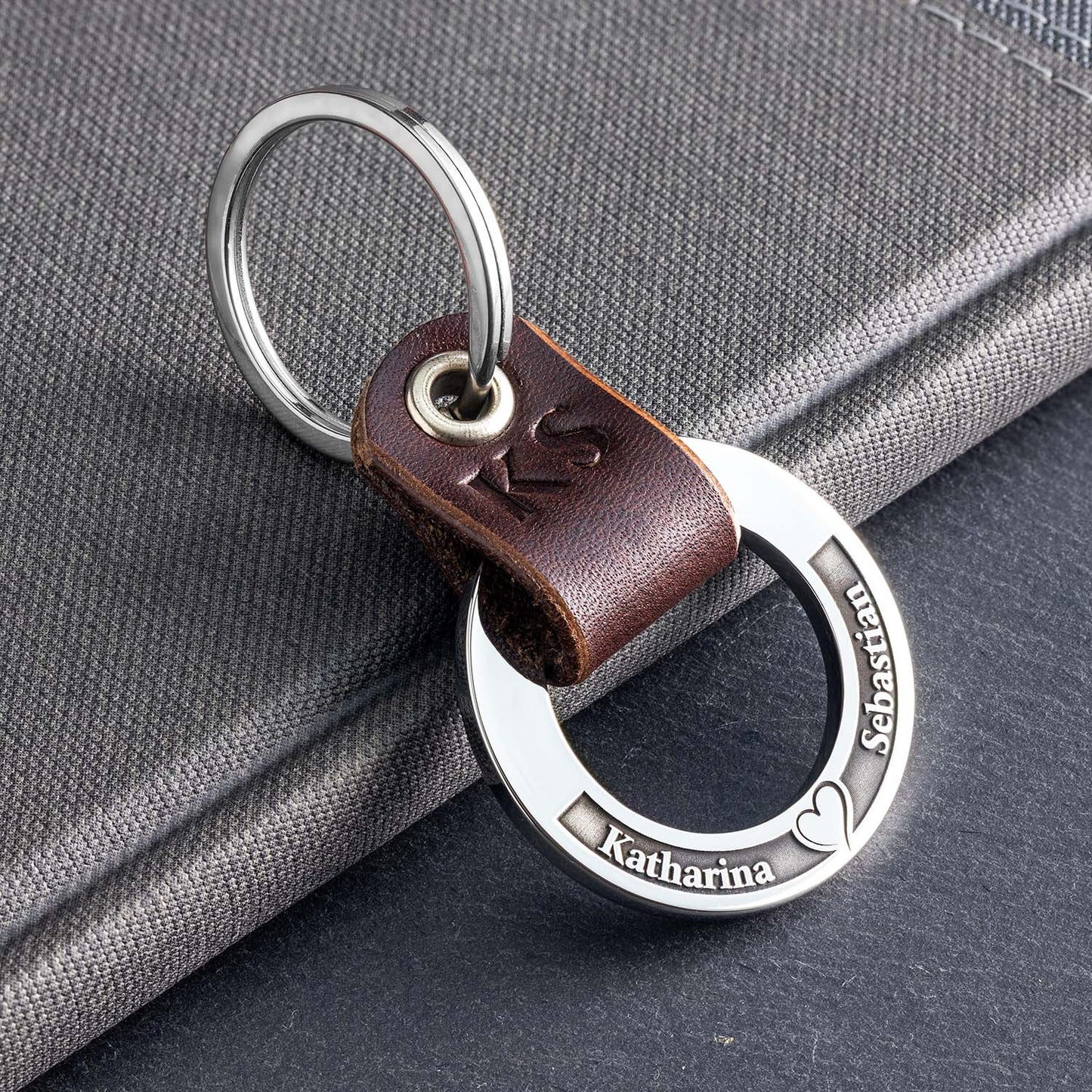 Schlüsselanhänger Gravur Herz – Einzigartige Razor3D-Technik - seQua.Shop