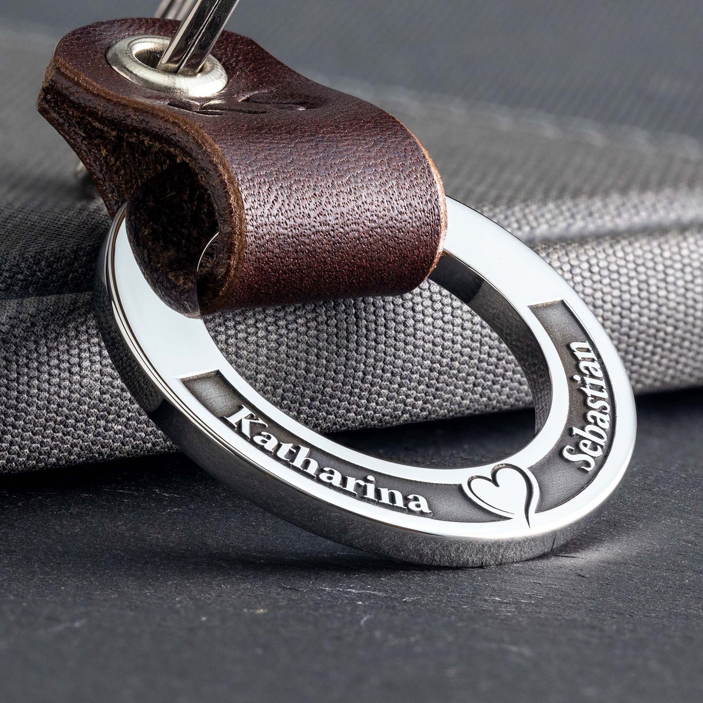 Schlüsselanhänger mit Herzgravur - seQua.Shop