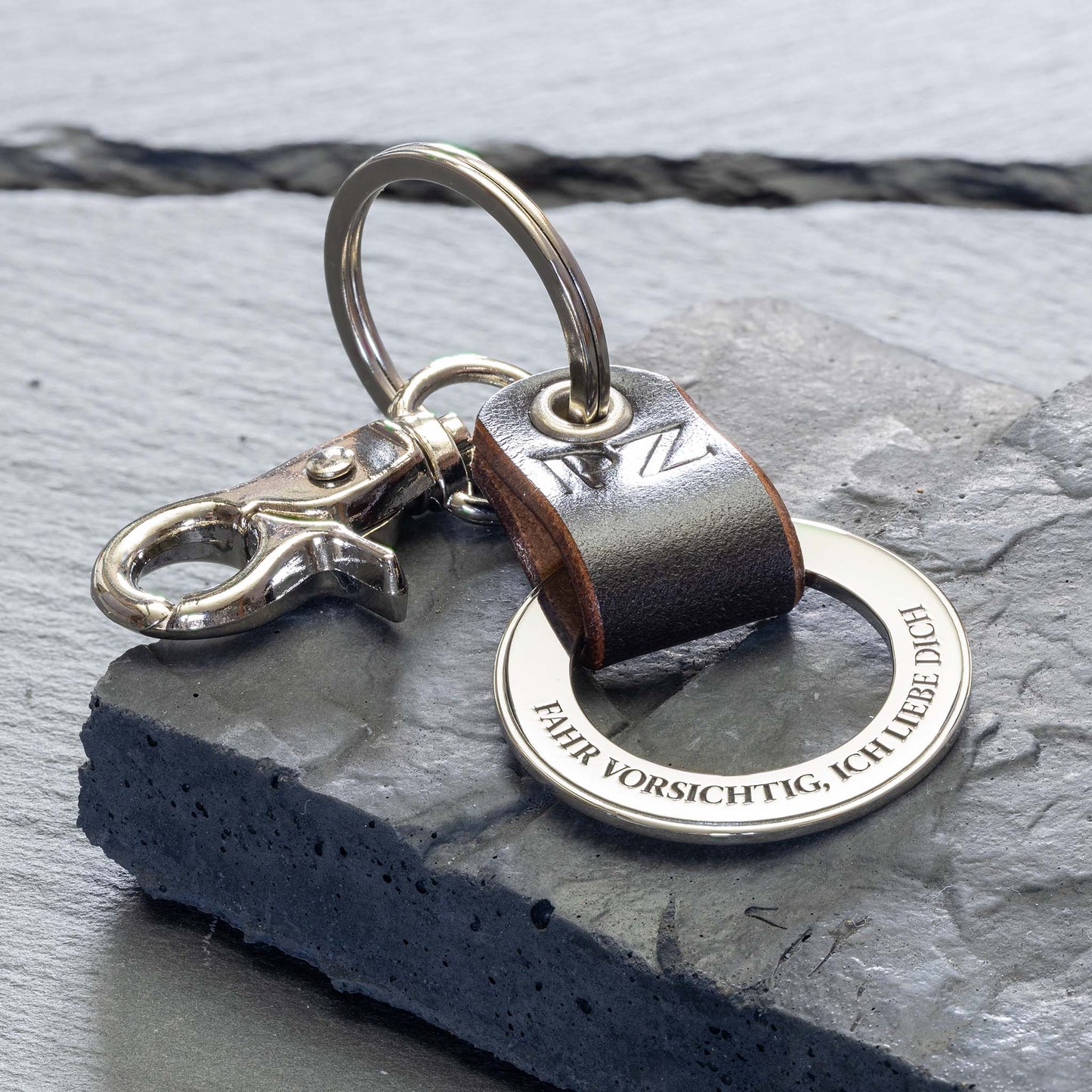Persönlicher Schlüsselanhänger: Fahr Vorsichtig, Ich Liebe Dich - seQua.Shop
