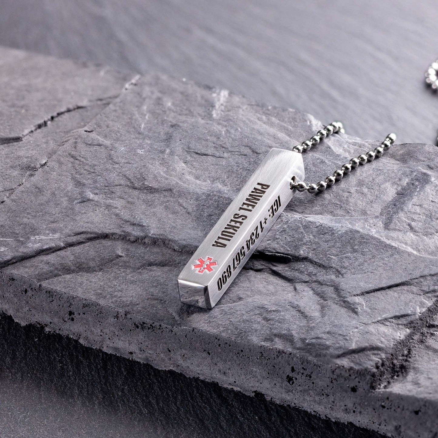 Medizinischer Notfallkette aus Stahl - seQua.Shop