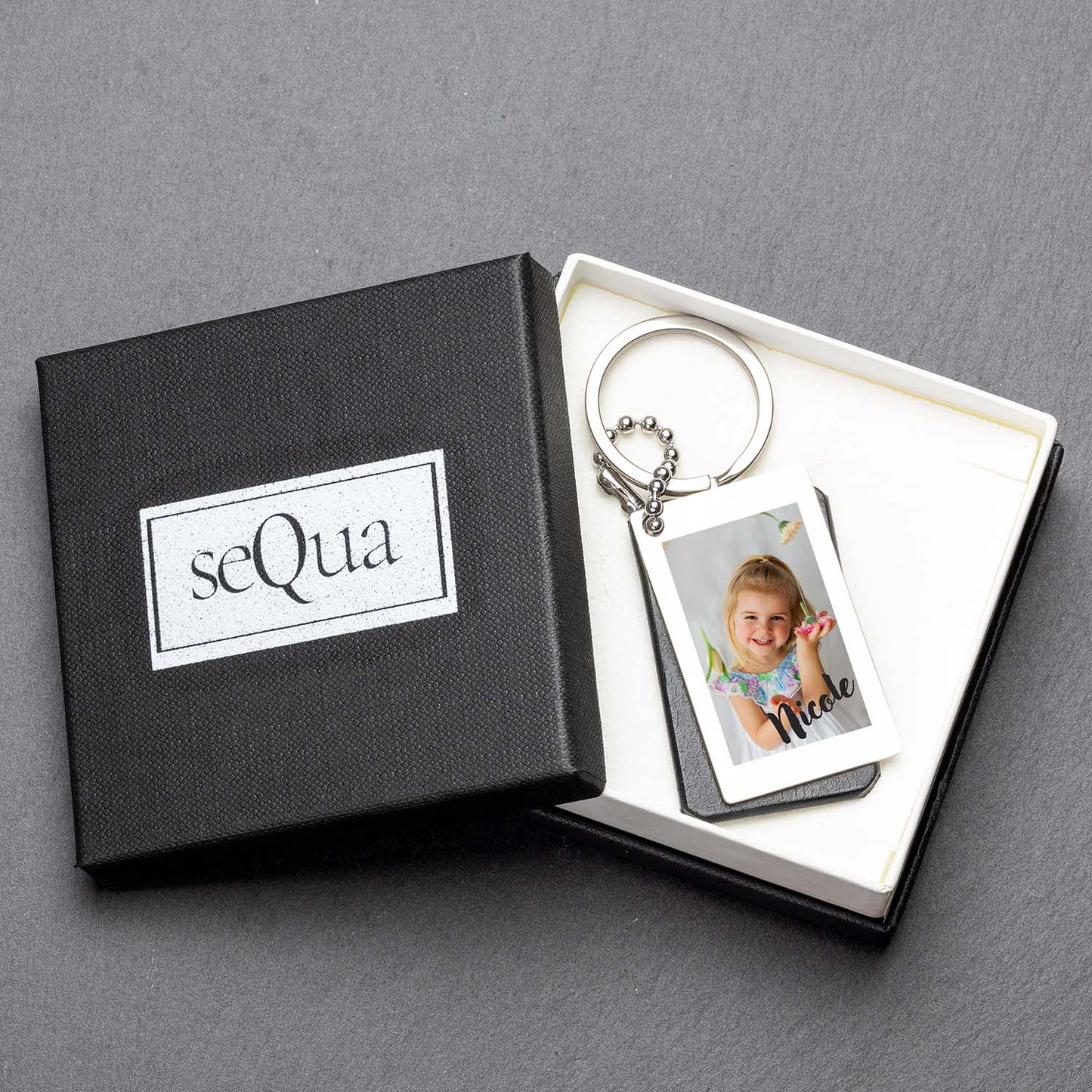 Schlüsselanhänger mit Foto: Vollständig Personalisierbar - seQua.Shop